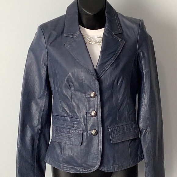 DANIER Leather Blazer - Picture 2 of 11